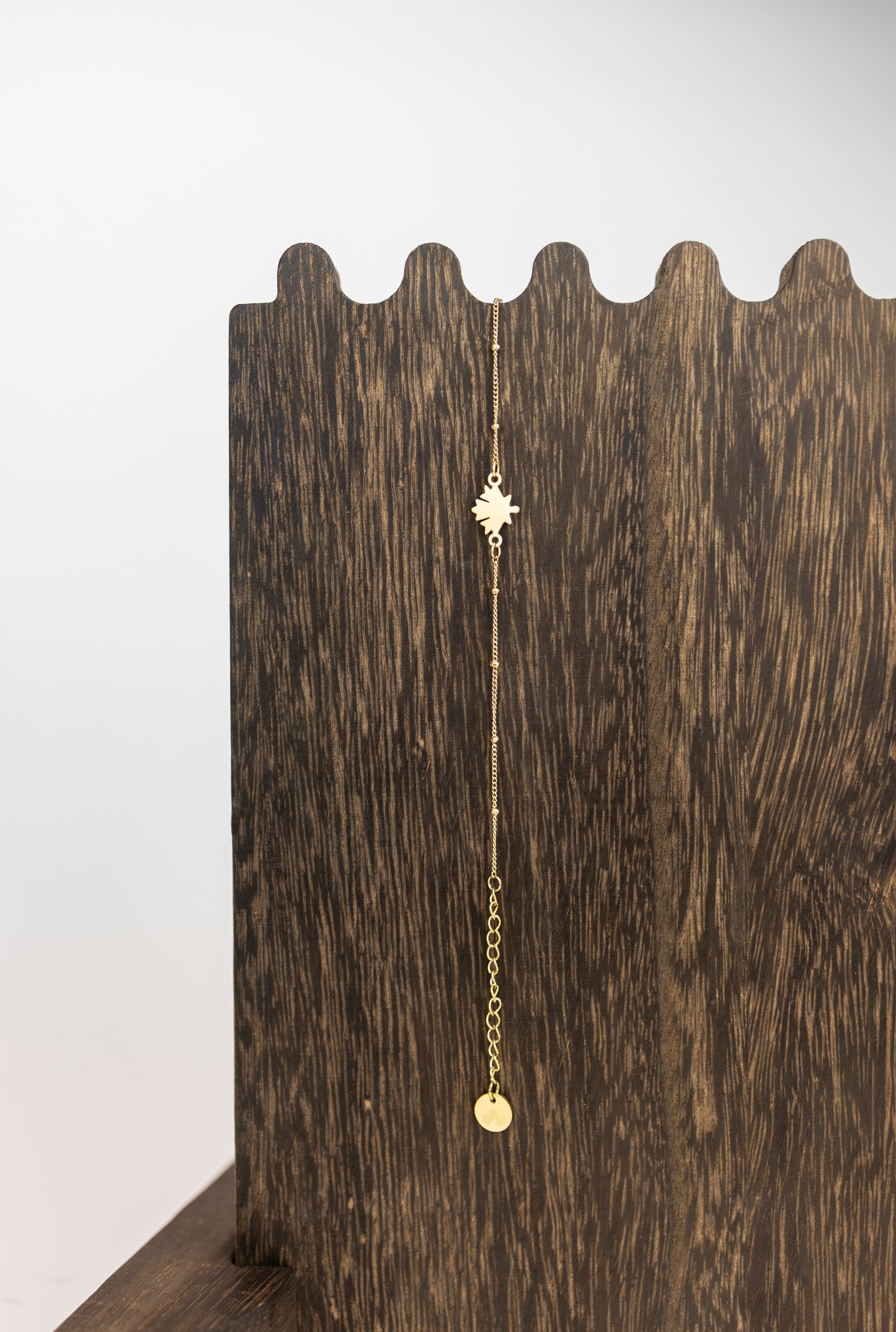 Bracelet Feuille d'érable - Chaîne perlée