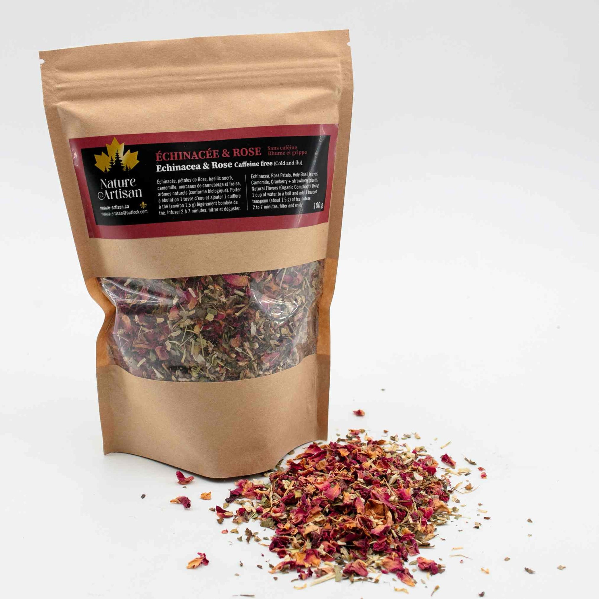 Herbal tea echinacea rose Nature artisan