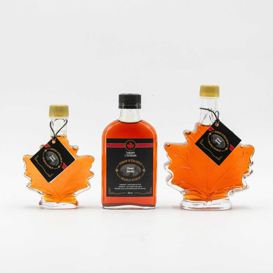 Infused maple syrup smoked trio Nature Artisan.