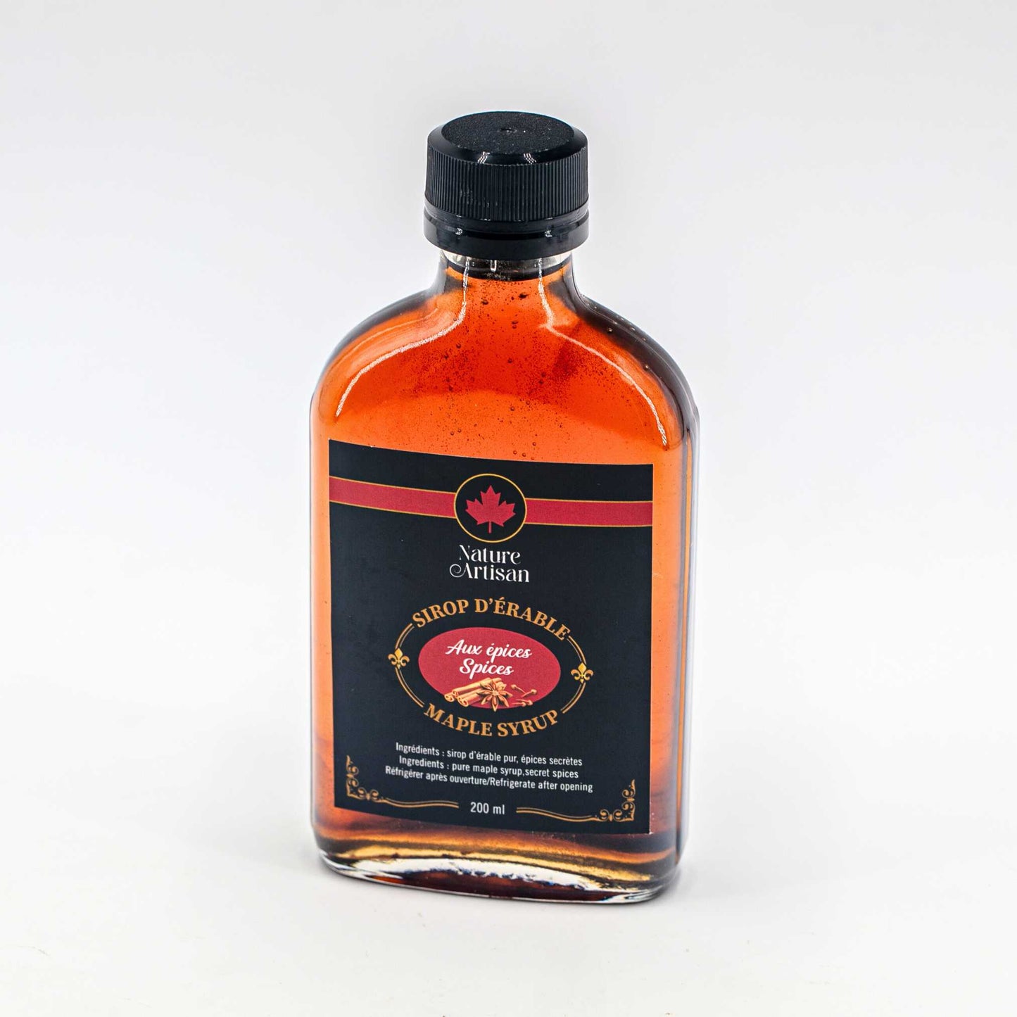Infused maple syrup spices Nature Artisan 200 ml.