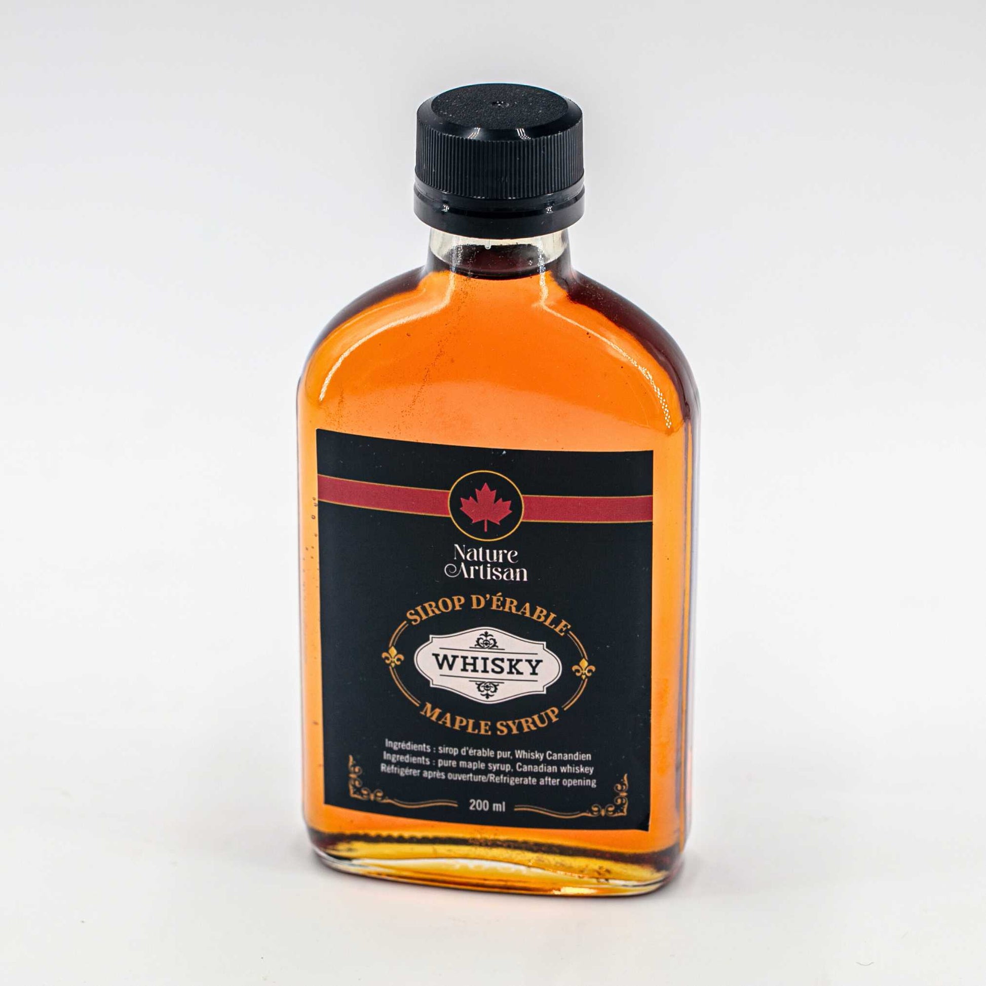 Infused maple syrup whiskey Nature Artisan 200 ml .