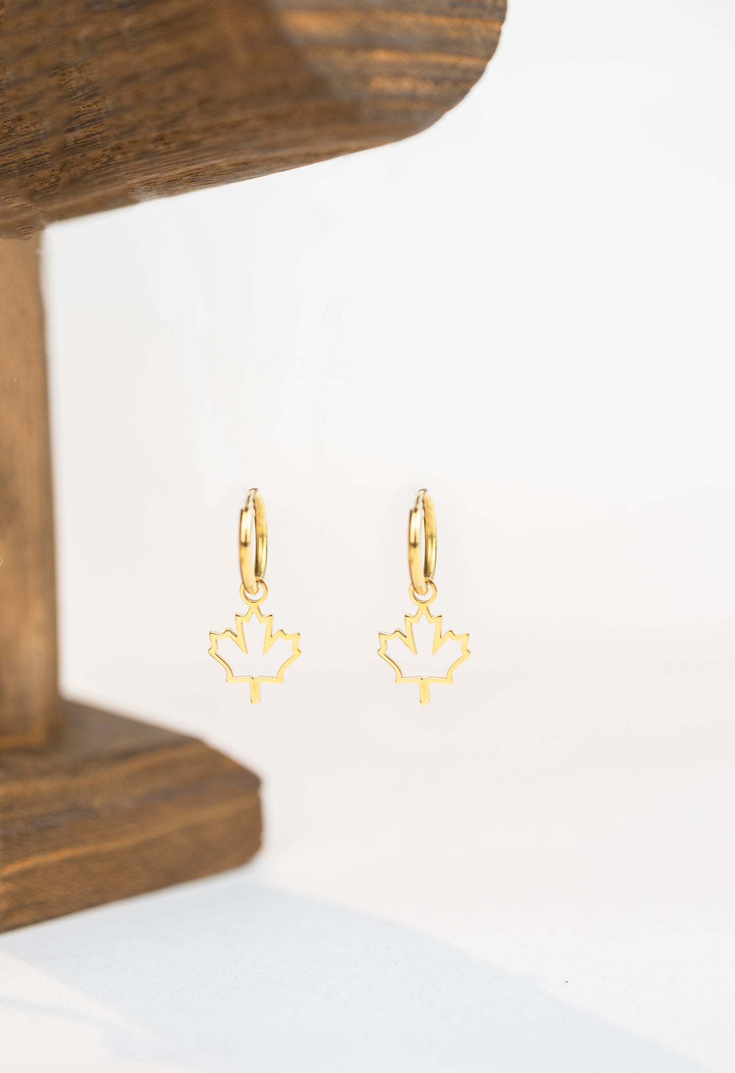 Openwork Maple Leaf Earrings