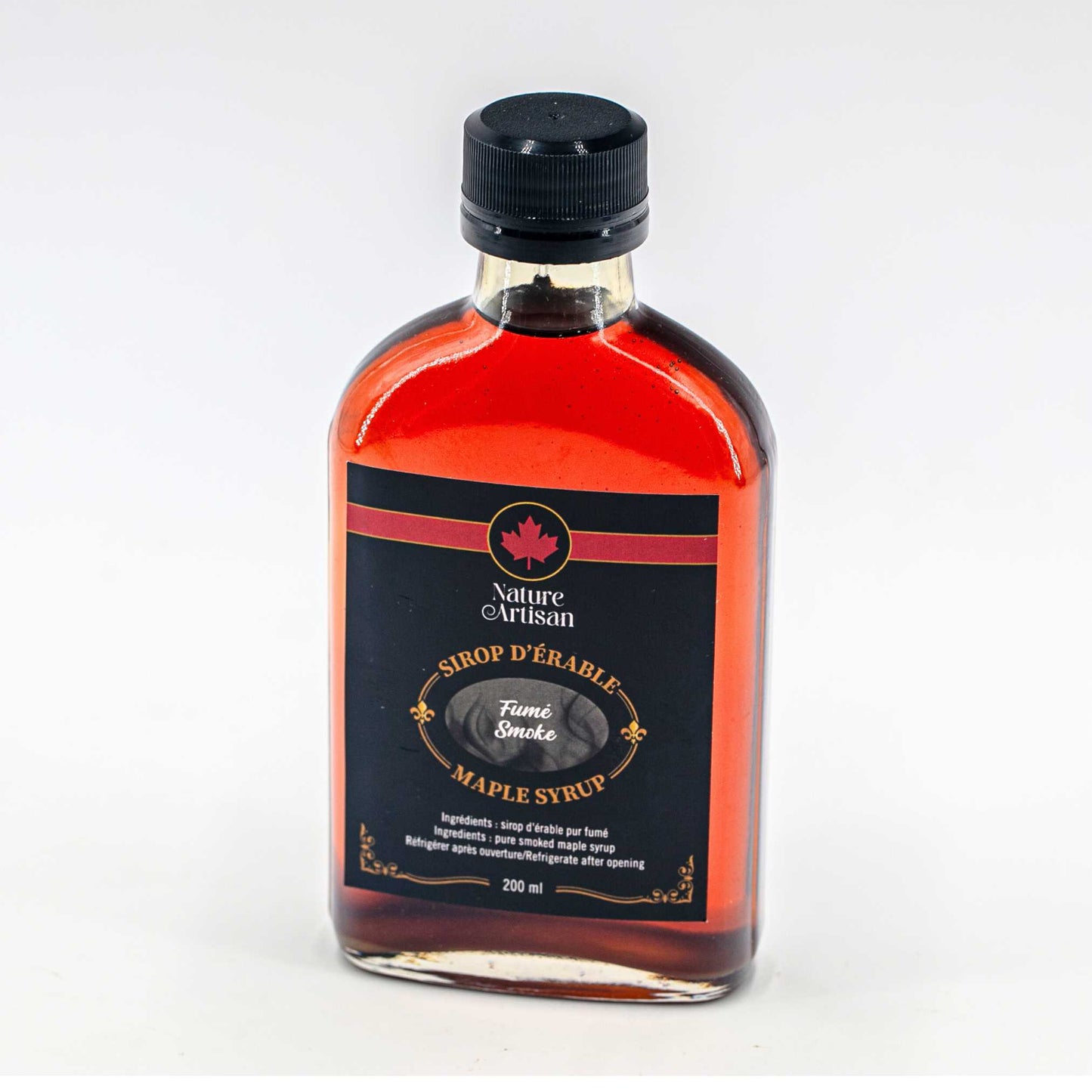 Infused maple syrup smoked 200 ml Nature Artisan.