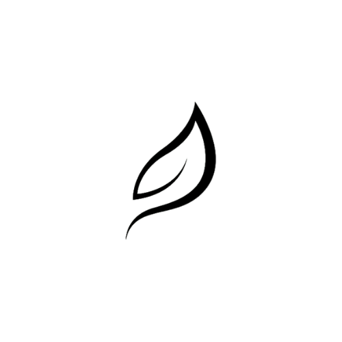 Responsible picking symbol with a leaf